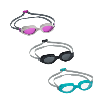 NAOČALE ZA PLIVANJE TEEN 14+ TRANSPARENT COLOR ACCELERA 24-1 ASST BESTWAY 21077