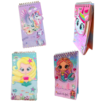 NOTES A6 58L MERMAID/UNICORN SPIRALA HOLDER