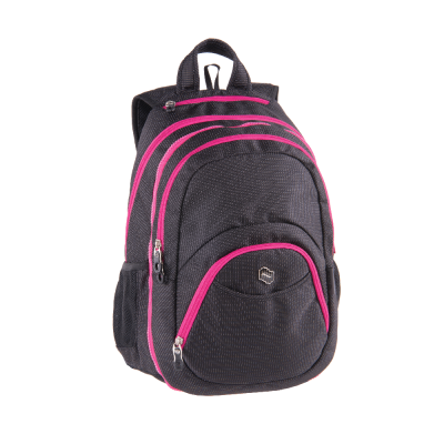 ŠKOLSKI RUKSAK TEEN GIRL 2U1 PINK BLACK DOT PULSE