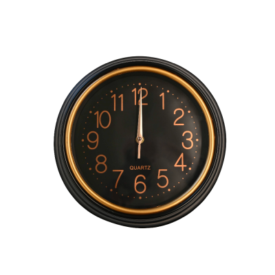 ZIDNI SAT FI30CM PVC CRN./BIJ.