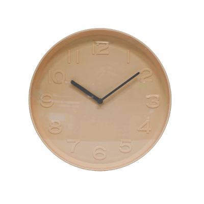 ZIDNI SAT FI25CM PVC BEŽ/SIVI