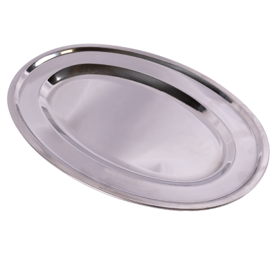 OVAL 40X25CM INOX