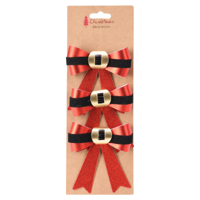 DEKORACIJA NOVOGODIŠNJA MAŠNA 10X11CM 3/1 RED WITH