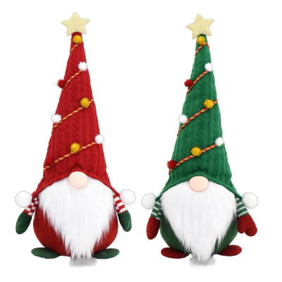 DEKORACIJA NOVOGODIŠNJA PLIŠANA 50CM GNOM RED/GREEN 12-1 ASST 1647008