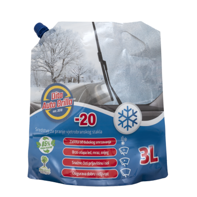 TEČNOST ZA VJETROBRANSKO STAKLO -20 3L AUTO BRILLA DOYPACK