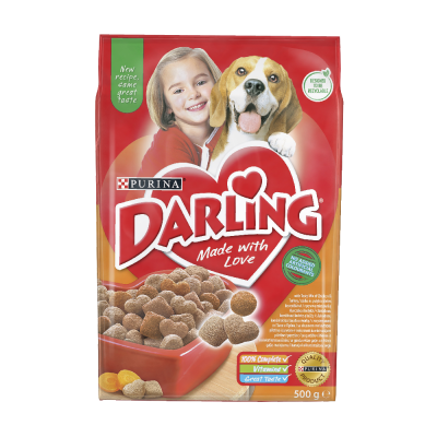 HRANA ZA PSE 500G DARLING MESO I POVRĆE