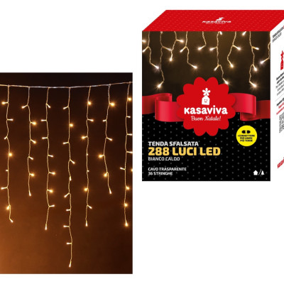 NOVOGODIŠNJE LAMPICE ZAVJESA 288L