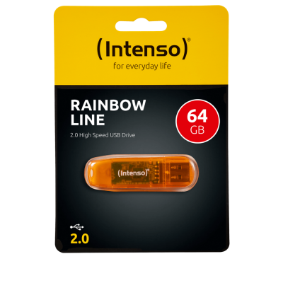 USB STICK 64GB 2.0 INTENSO RAINBOW