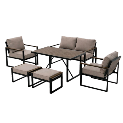 GARNITURA ZA VRT DFFTTS TAUPE ALU-WOOD