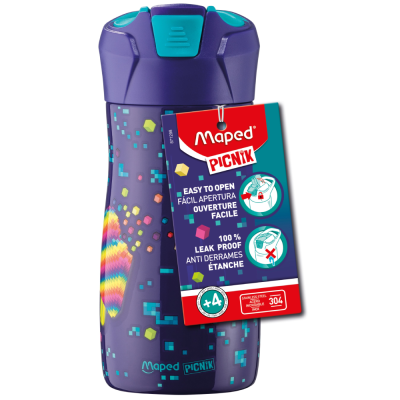 BOCA ZA VODU 430ML PIXEL PARTY MAPED