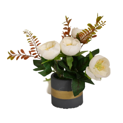 UMJETNO CVIJEĆE U SAKSIJI 17X10CM