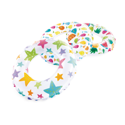 INTEX ŠLAUF ZA PLIVANJE 51CM TRANSPARENT FRUIT/FISH