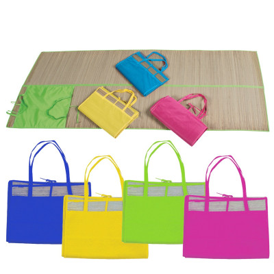LEŽALJKA ZA PLAŽU 70X180CM SLAMNATA COLOR TORBA