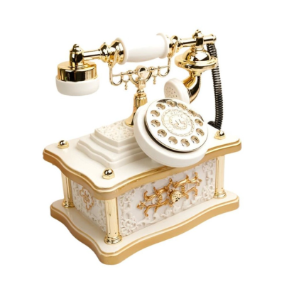 DEKORACIJA 20.5X17.5X22CM MUZIČKA KUTIJA TELEFON