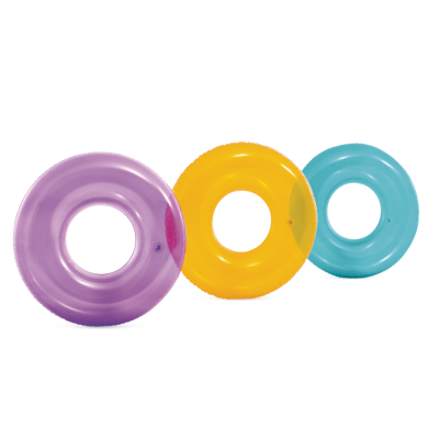 INTEX ŠLAUF ZA PLIVANJE 76CM JUMBO FROSTED/TRANSPARENT NEON