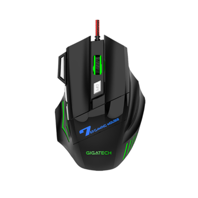 GIGATECH MIŠ OPTIČKI USB GAMING TITANIUM