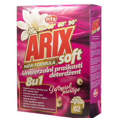 ARIX DETERDŽENT ZA VEŠ 62 PRANJA SOFT