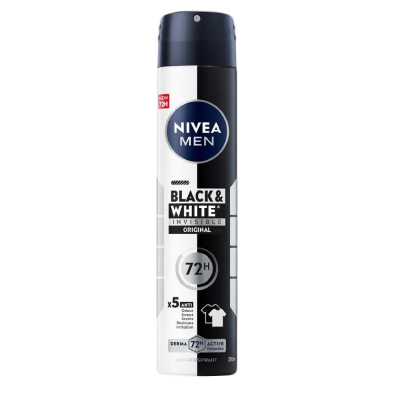 NIVEA DEZODORANS MUŠKI 200ML BLACK&WHITE INVISIBLE ORIGINAL