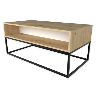 KLUB STO ROKO 120X60X50CM ARTISAN HRAST/BIJELA