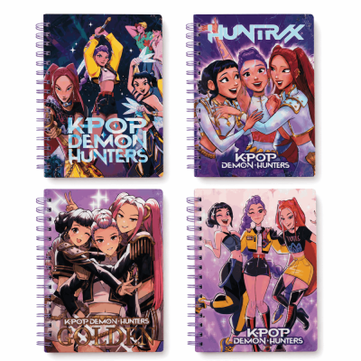 NOTES A5 100L HUNTRIX SPIRALA GOLD K-POP