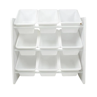 KINDER HOME DJEČIJA POLICA ZA ODLAGANJE SA KUTIJAMA 65X26,5X60 BIJELA