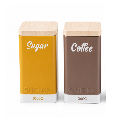 METALNA KUTIJA 1000G COFFEE/SUGAR 17,5X9,8CM
