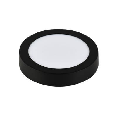 NADGRADNI  LED PANEL 24W OKRUGLI E-LIGHT 6500K CRNI