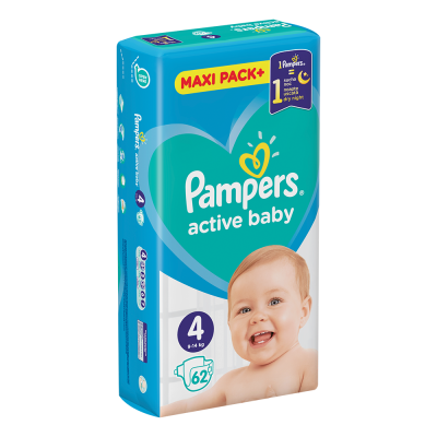 PAMPERS PELENE 62KOM 4 JUMBO MAXI PACK MAXI 9-14KG